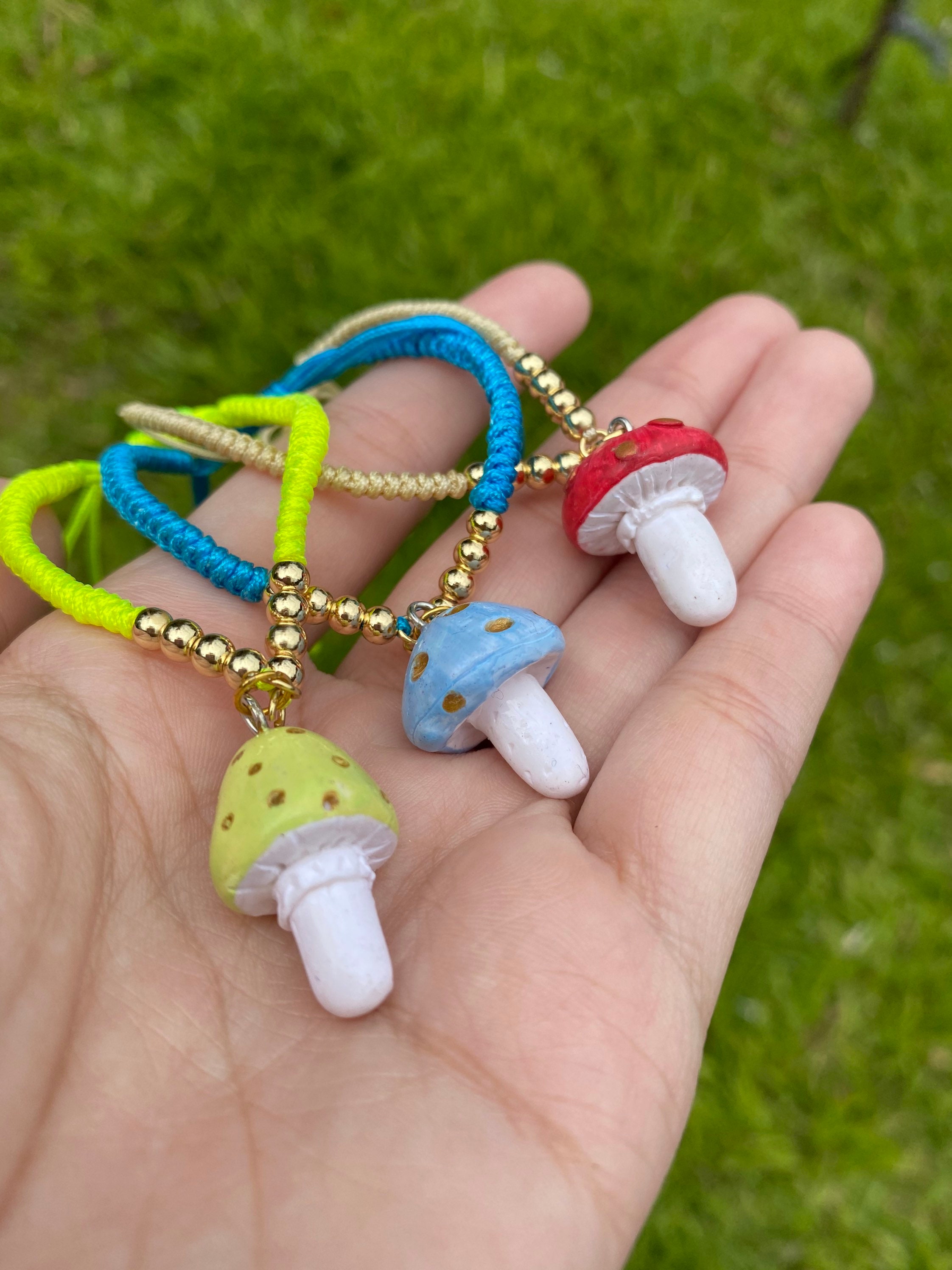 Mushroom Bracelets Bracelets Colorful Bracelets Bracelet Etsy