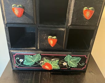 Vintage Wooden Jewelry Box