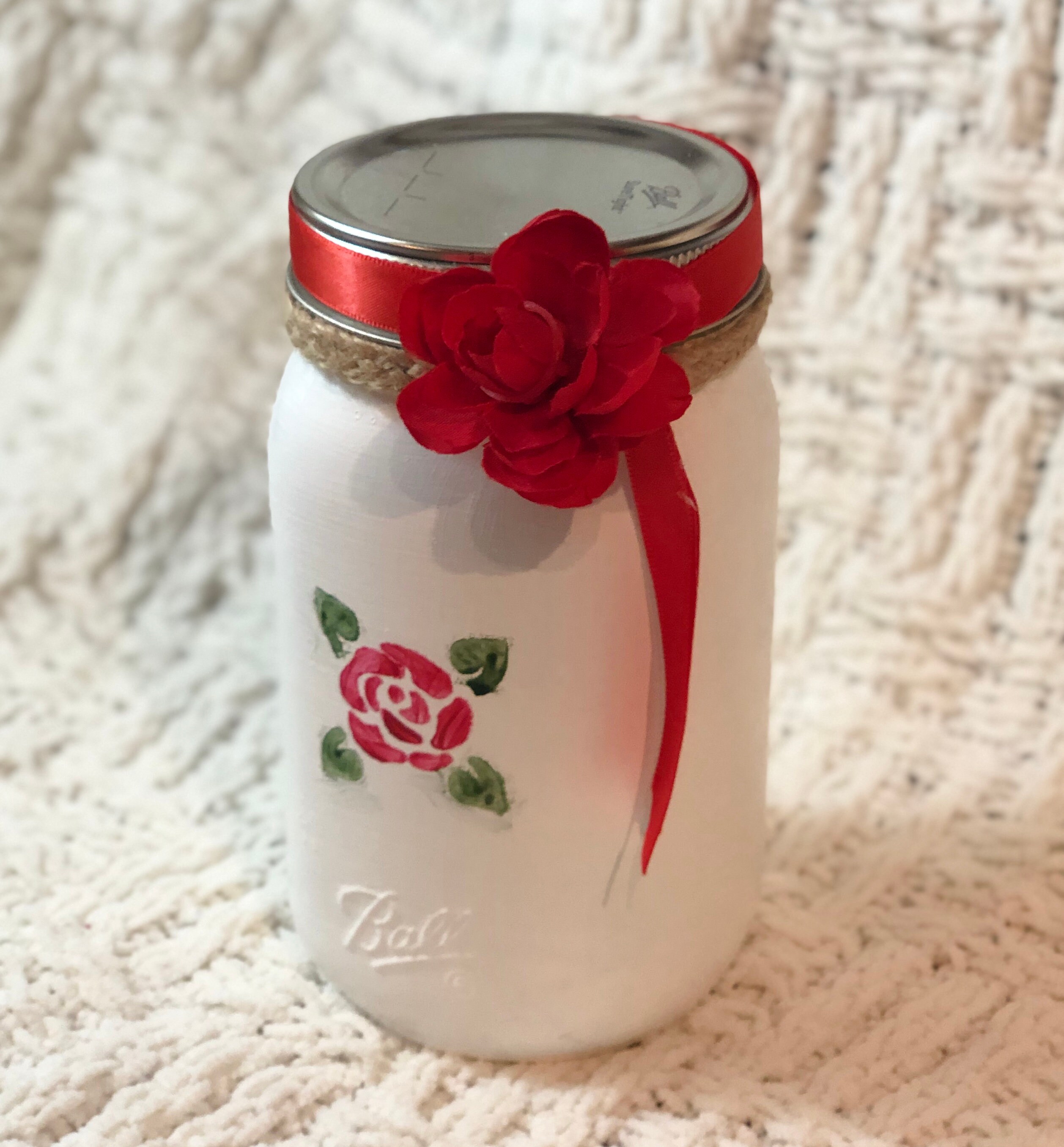 Handpainted Decorative Mason Jars Etsy