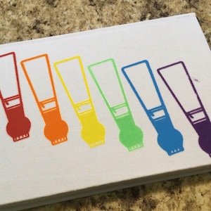 Rainbow Unique Bassoon Reed Journal, gift for student or teacher