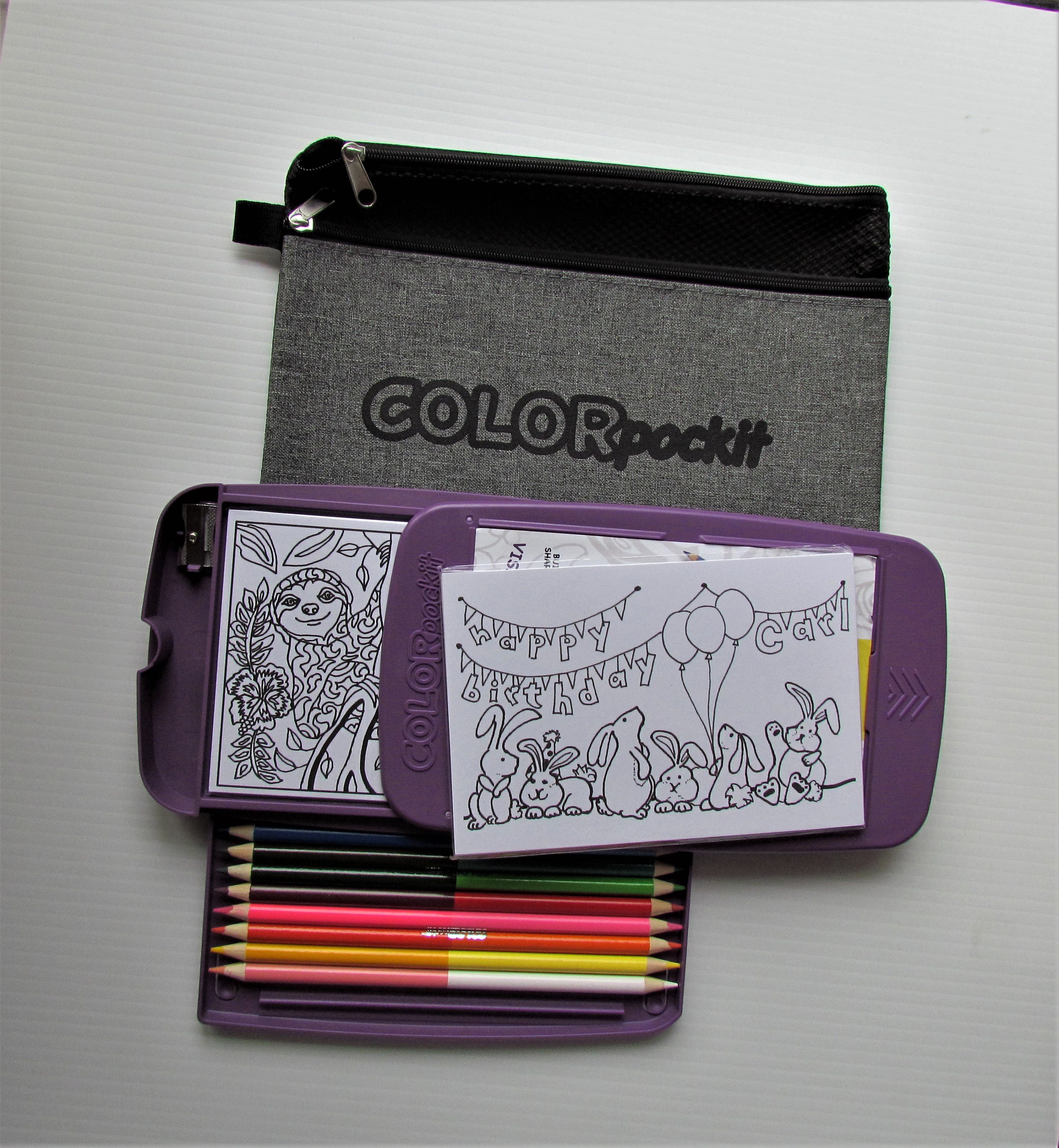  Colorpockit Coloring Kit Travel Art Set with Colored