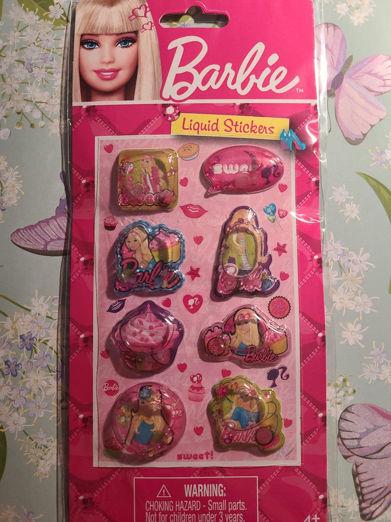 Barbie Liquid Stickers - Etsy