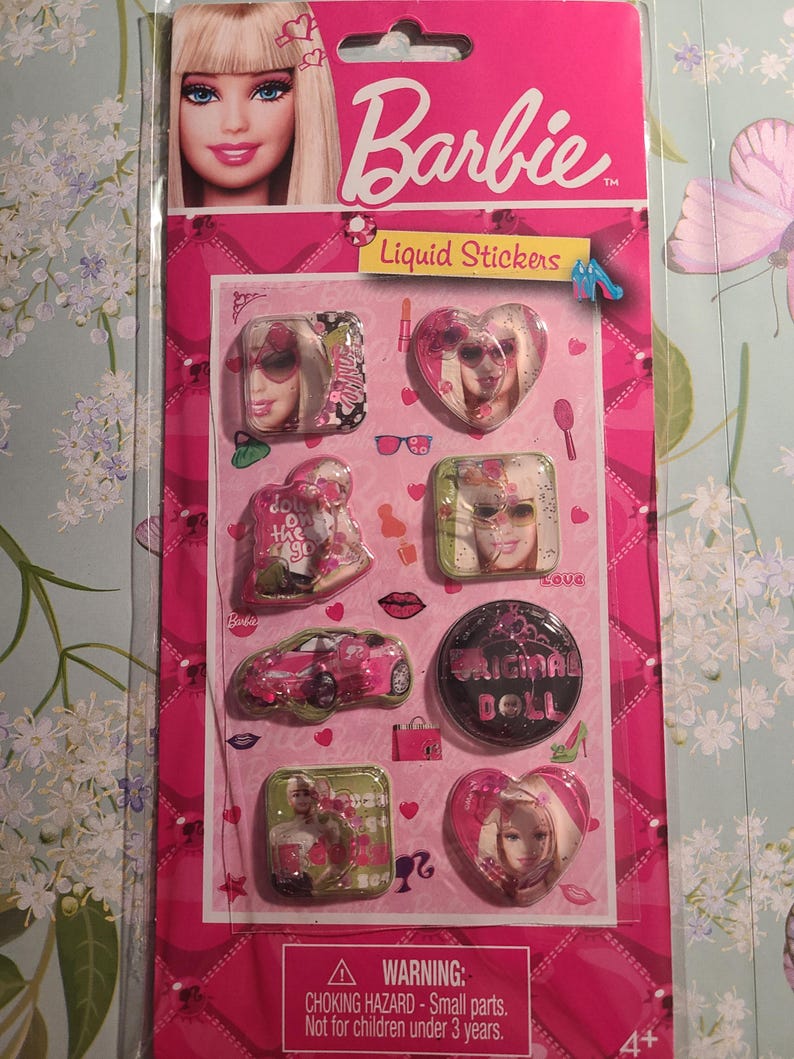 Barbie Liquid Stickers - Etsy