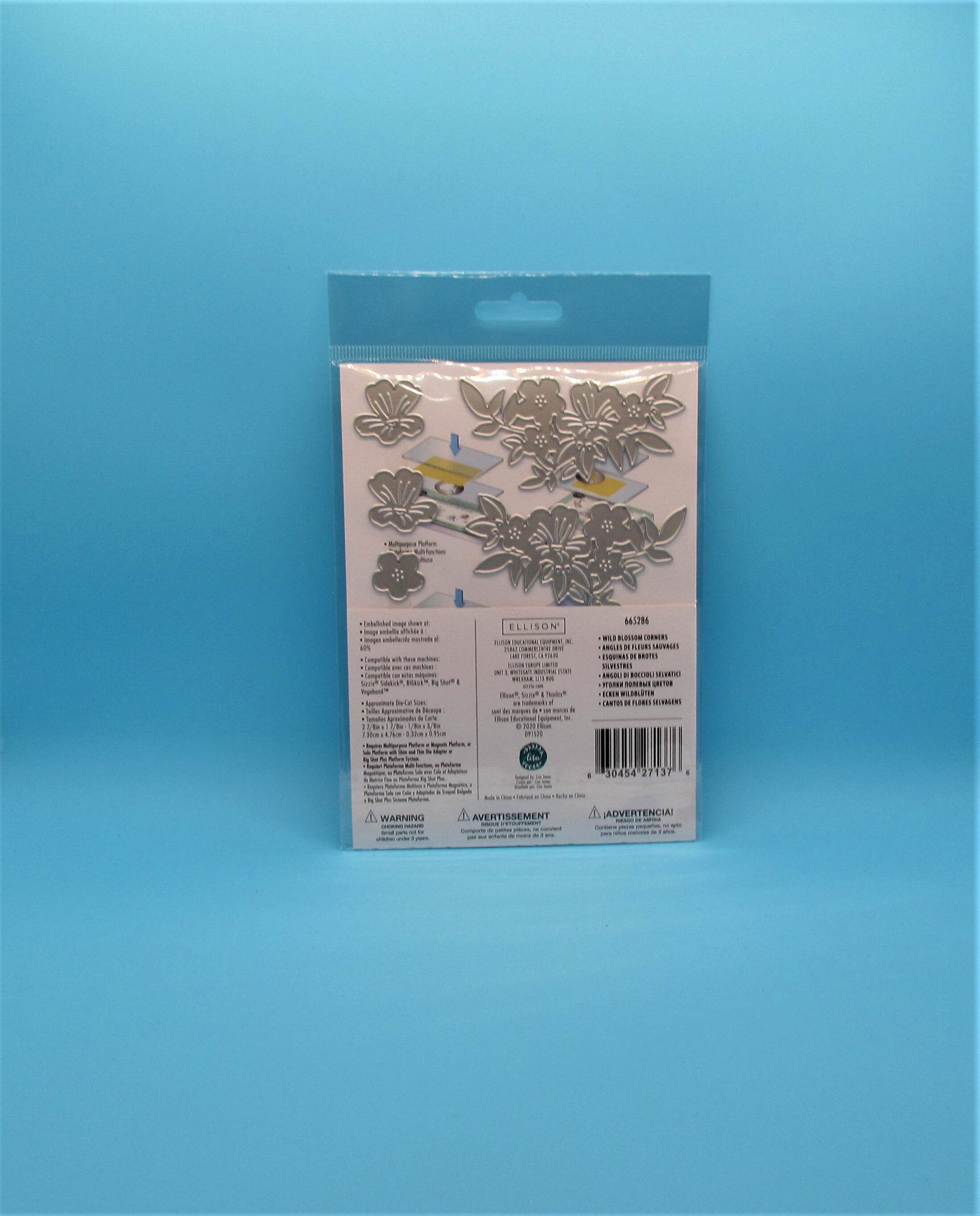 Sizzix Thinlits Fustelle Eileen Hull – Fiori Cuciti E Foglia Per Big Shot