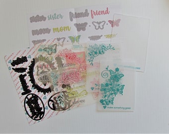 Diamond Press Family & Friends stamp, dies and embossing set