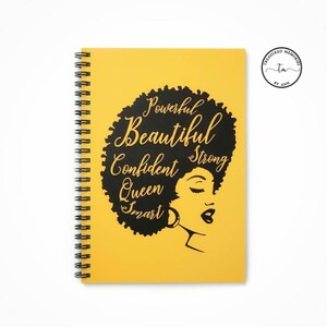 Notebook | Journal | Black Woman | Afrocentric