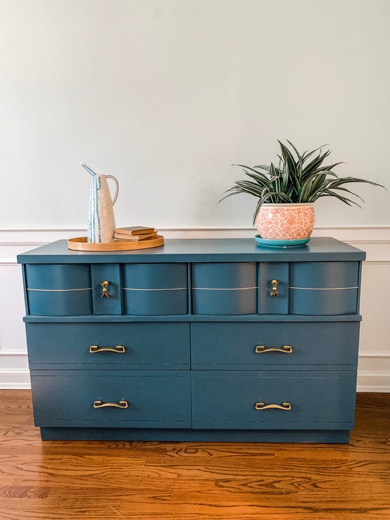 Soldmid Century Modern Dresser Or Buffet Painted Etsy