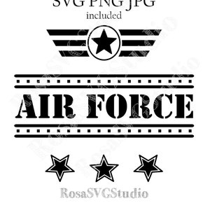Air Force SVG, Memorial Day svg, patriotic military svg