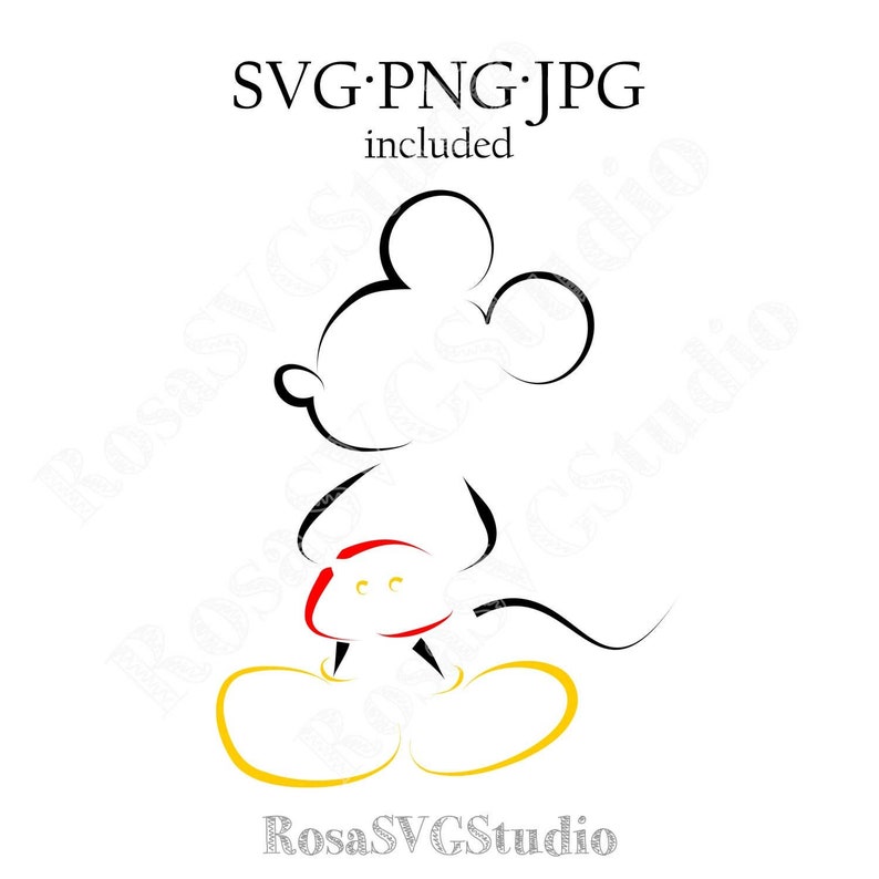 Free Free 221 Outline Disney Svg Files Mickey Mouse Svg SVG PNG EPS DXF File
