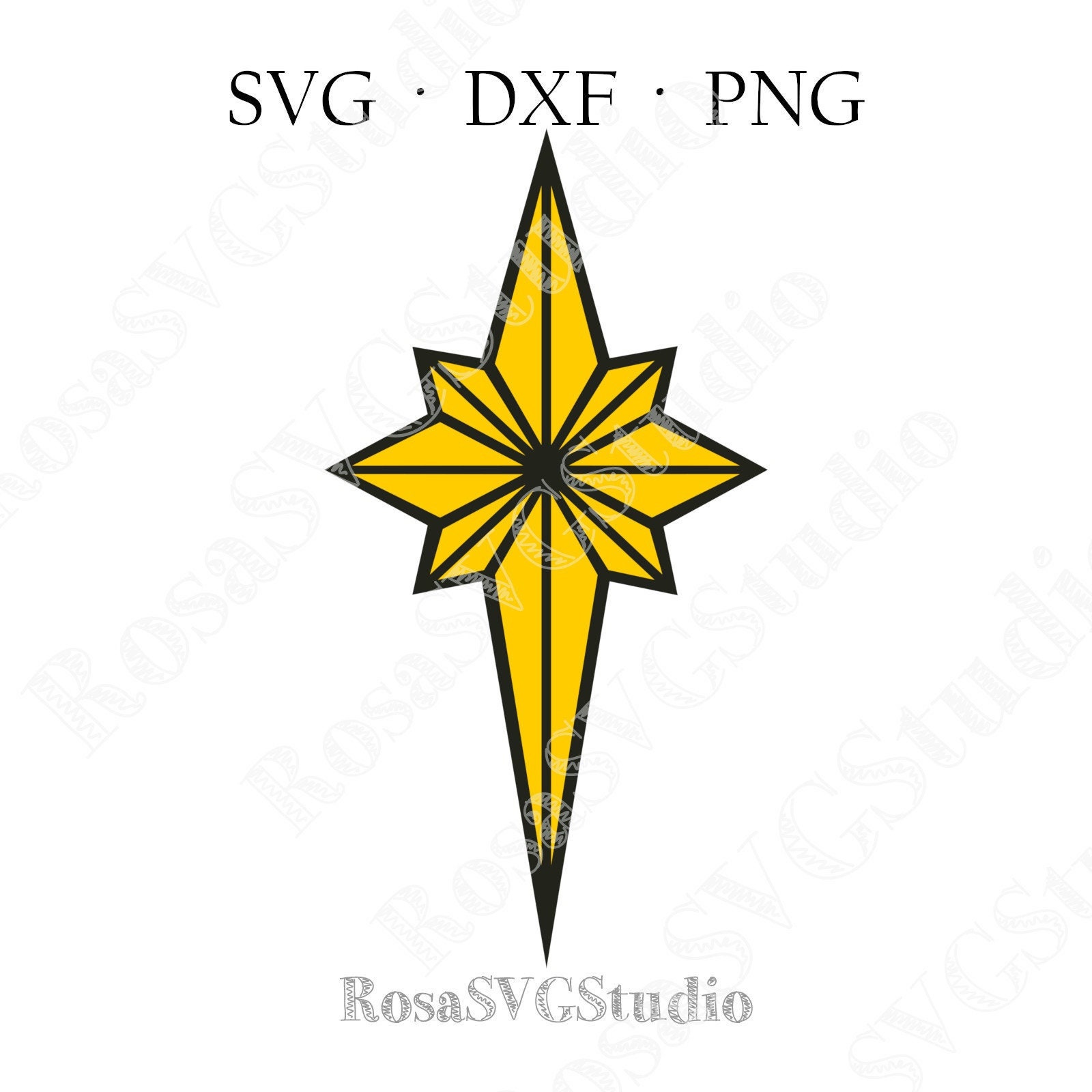 religious christmas star clipart