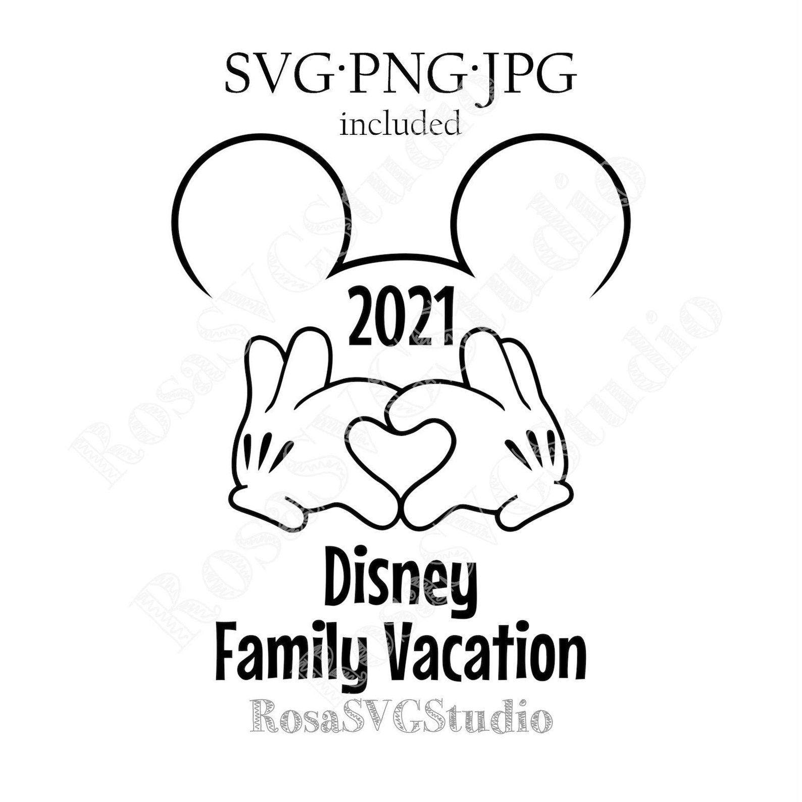 Disney Family Vacation 2021 svg. Great for use as cutting | Etsy