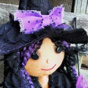 Dark Cloth witch Doll