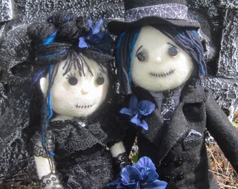 Gothic Bride & Groom Doll