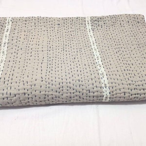 New indian Handmade handwork stitches totally print handblock kantha quilt kantha bedspread Indian blanket bedcover Kantha throw queen size