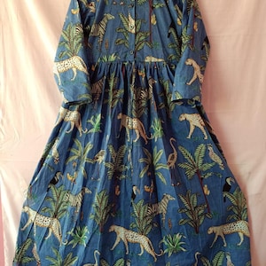 Indian Cotton Dress, Summer Dress,Boho Dress, pocket dress,long dress, block print dress,gift For her