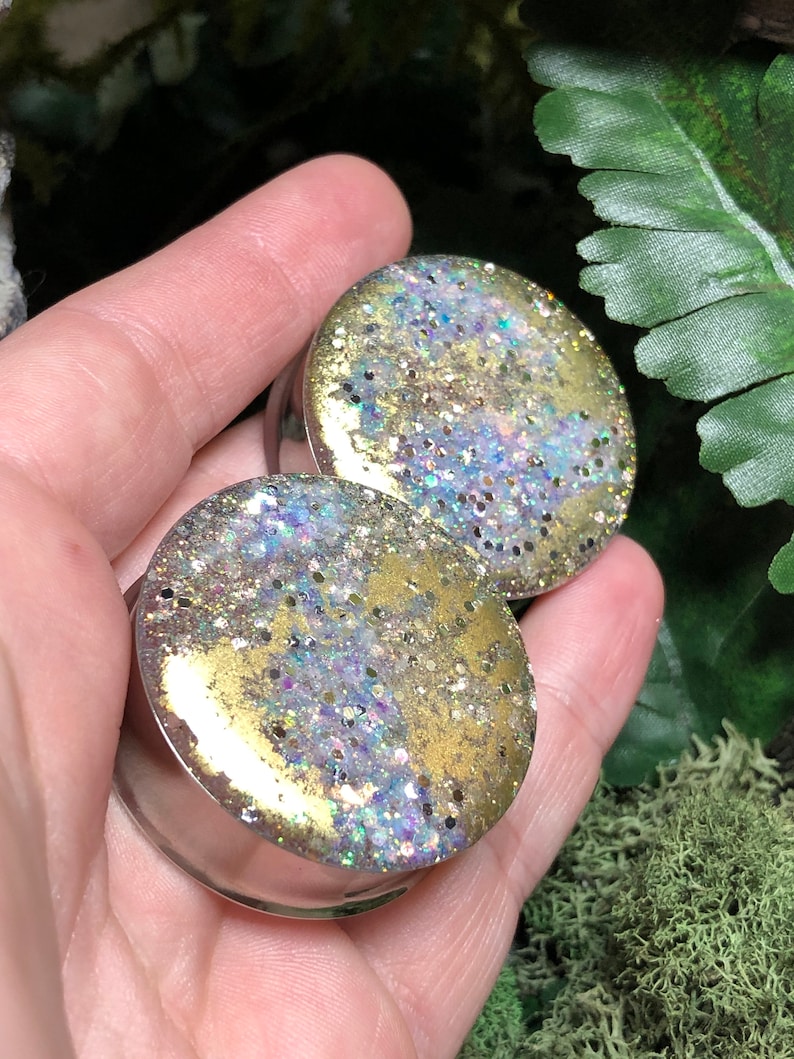 Implosion Double Flared Stainless Steel Plugs - Eat Me i/'m A F*cking Unicorn 35mm 1.38th