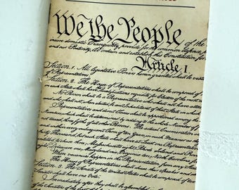 The US Constitution book Vintage pocket book