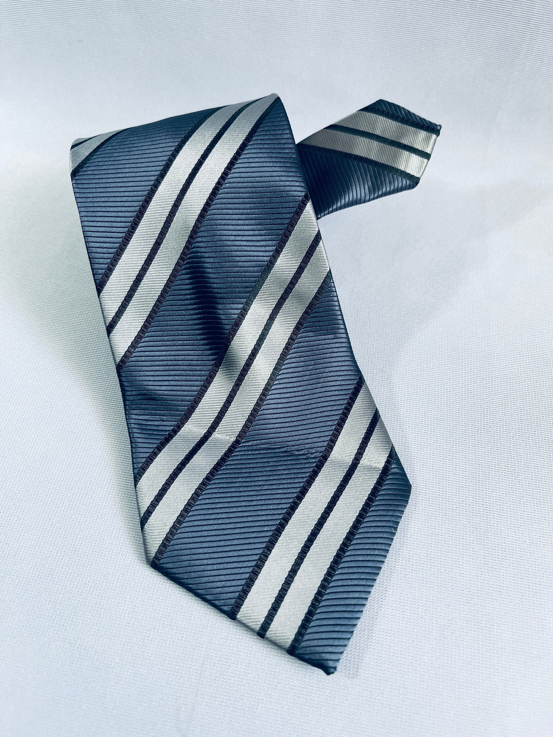未使用 GEOFFREY B. SMALL／handmade silk tie Geoffrey Beene Tie Necktie Silk c1980's - Ruby Lane