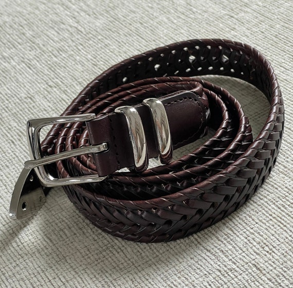 Perry Ellis Men's Portfolio Leather Belt