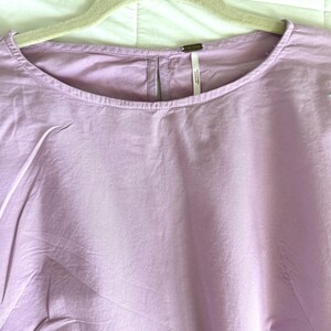 Free People Dress Purple cotton mini dress Pregnant embroidered lilac long sleeve tunic dress size SP image 9