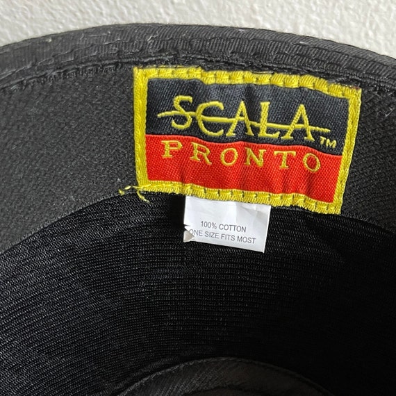 SCALA PRONTO Bucket black hat Cotton black women'… - image 3