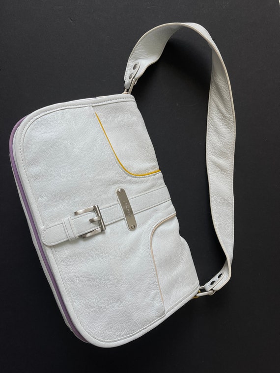 DKNY shoulder bag White leather hand bag Women's v