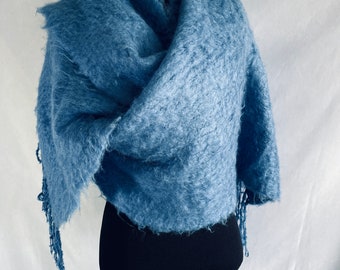 Aerie Winter's scarf Blue bogy 100% acrylic warm scarf