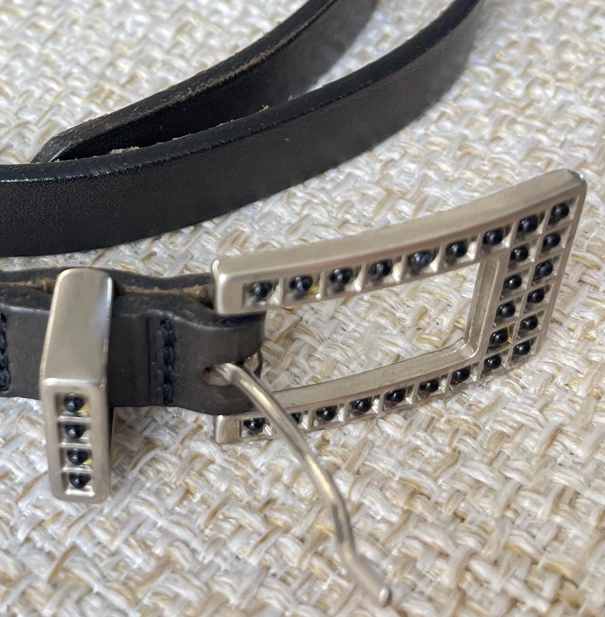Vintage Light Brown Leather Albatros Belt Made in Italy ALBATROS  main image 2