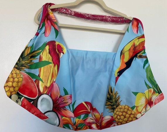 ESCADA shoulder bag Satin multi tropical color sh… - image 2
