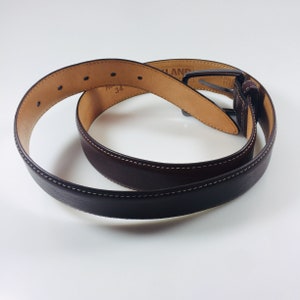Kirkland men's belt Genuine leather belt size 34 Vintage men's belt Men's accessory