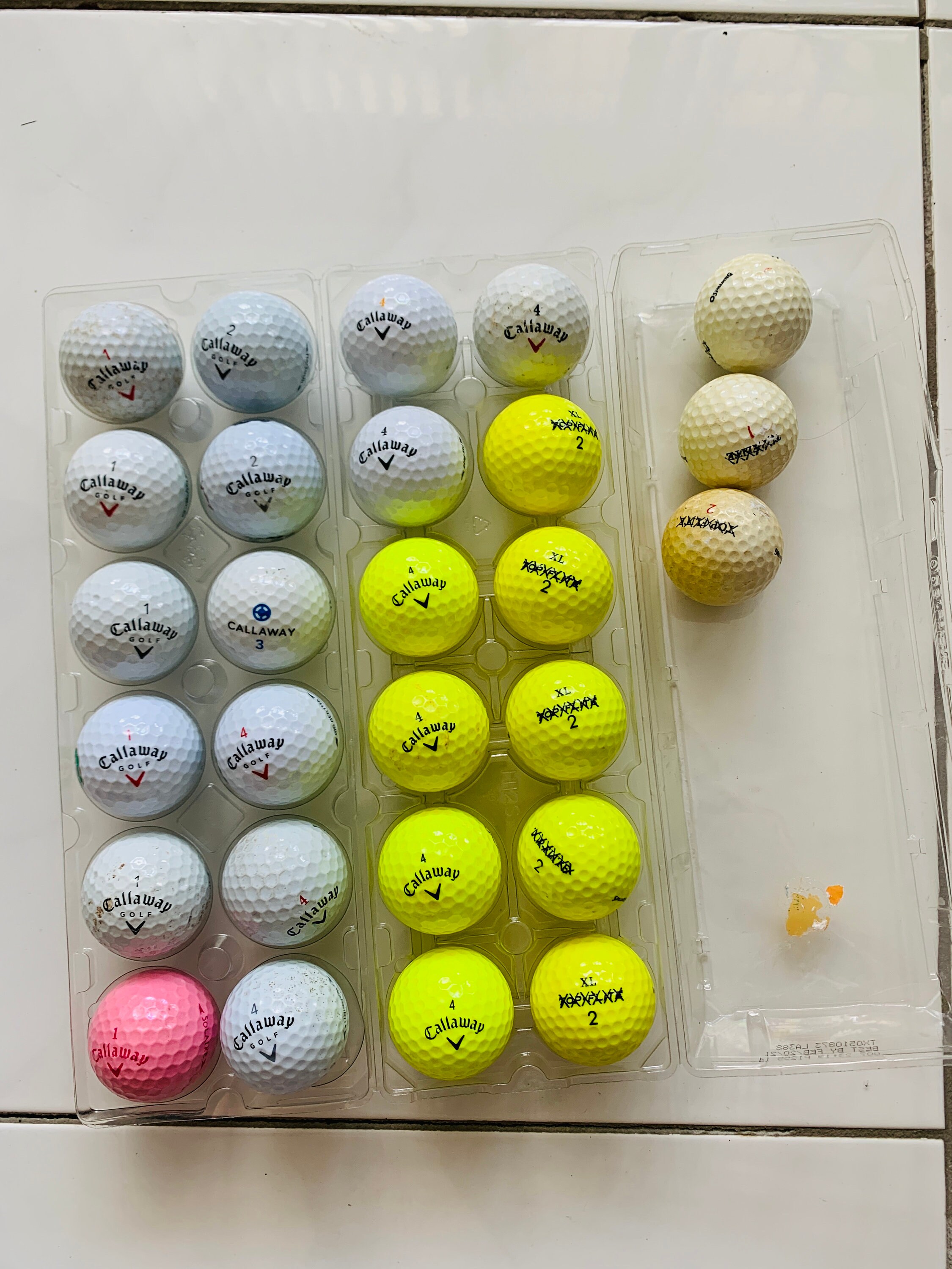 27 GOLF Balls Mix New/used Golf Balls 27 Second Chance Golf Etsy UK