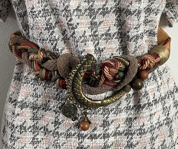 Vintage Belt CAROLYN Tanner Designs Inc. Atlanta, GA Braided  display picture 1