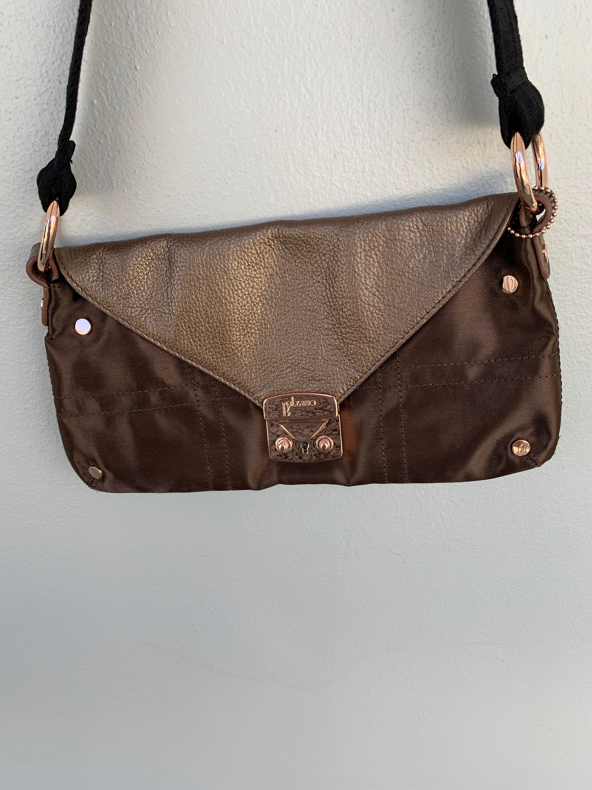 BOLZANO Shoulder Bag Women Bags Genuine Leather/satin Purse 