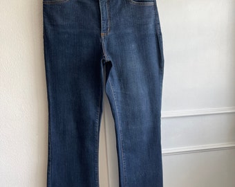 NYDJ Exclusively for Nordstrom women's jeans Dark blue stretch high-rise relaxed four pockets size 10 made in USA  jeans