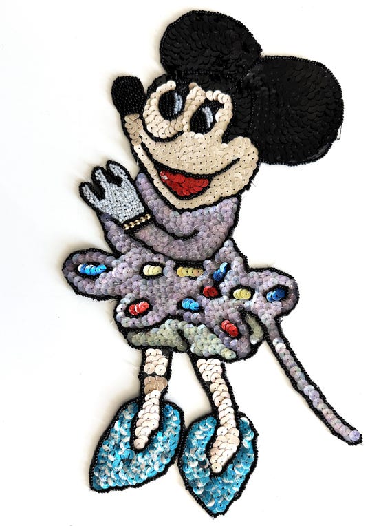 Mickey Mouse Patch Applique Sequin Vintage Disney… - image 6