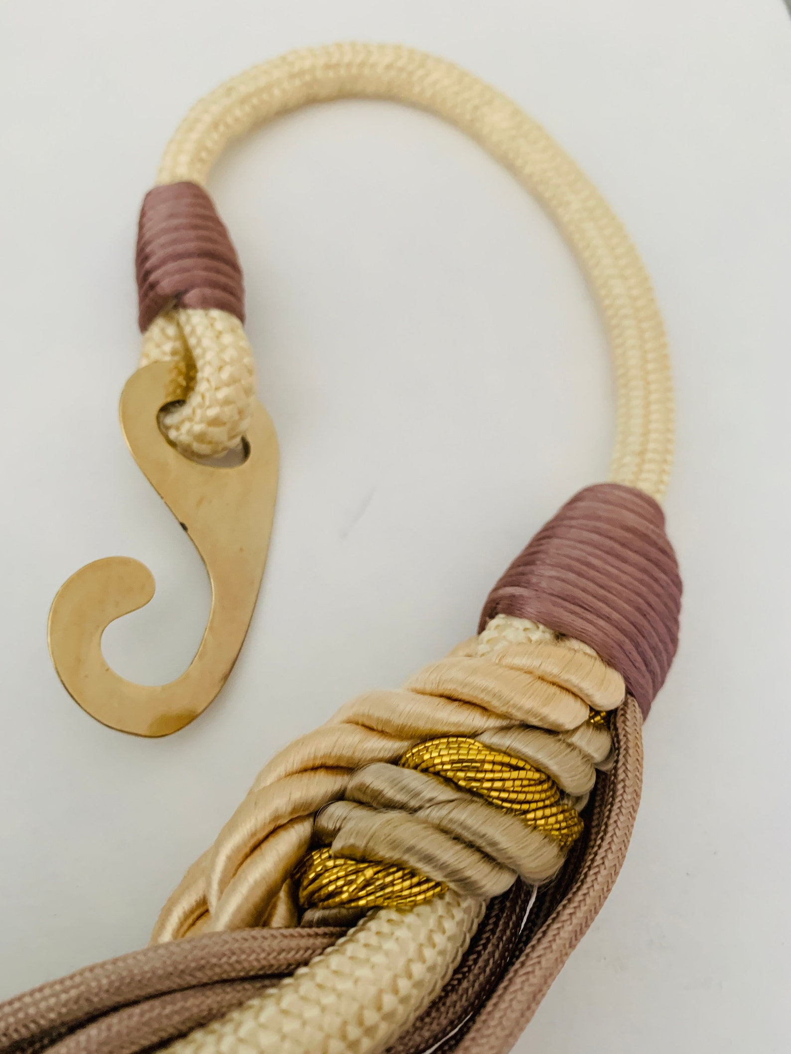 Braided Jute Belt Beige/purple Jute Braided Belt Organic Rope Etsy