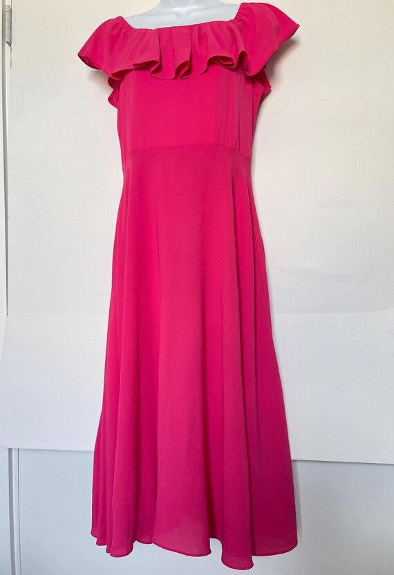 hot pink cut out dresses HOT PINK Bridesmaid Dresses-Inexpensive Poly USA 9256 Cut Out Back Satin HOT PINK / M main image 0