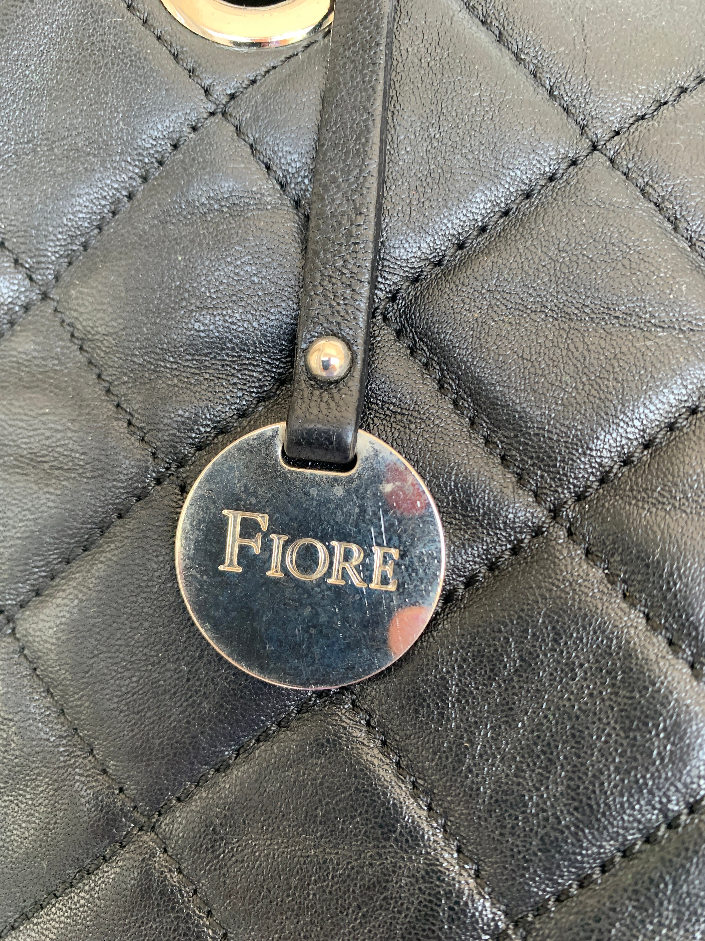 FIORE shoulder bag Black women's bag Genuine leather bags Etsy België