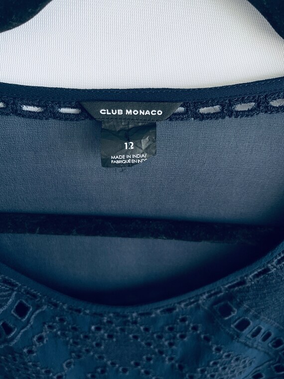 club monaco blue lace dress Anne Klein Notch Collar Wrap Dress