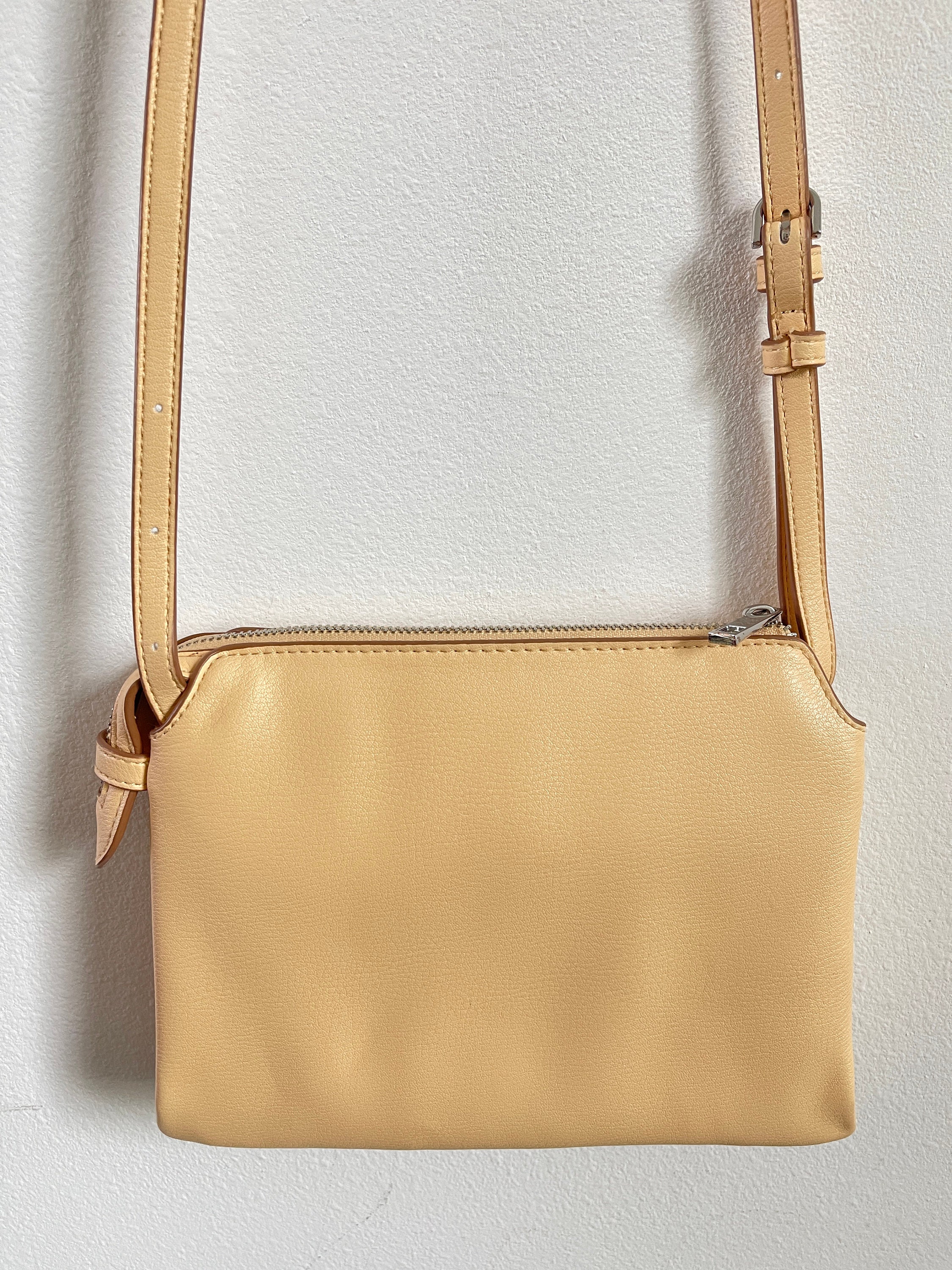 Meleah Faux Weave Crossbody Bag in Yellow main image 1