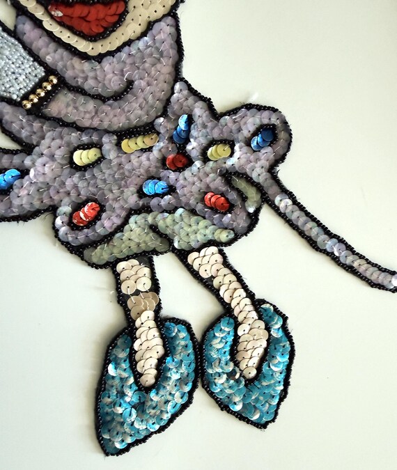 Mickey Mouse Patch Applique Sequin Vintage Disney… - image 9