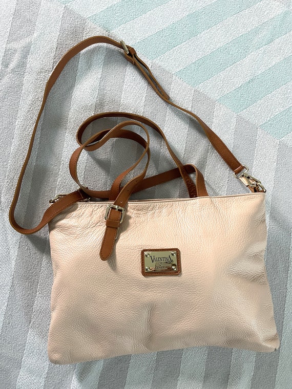 VALENTINA Shoulder Bag Pink leather tote bag made… - image 2