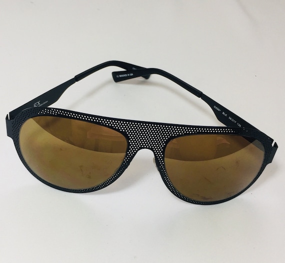 Faguma Matte Black Polarized Wrap Sunglasses - F185-1 Designed in Italy