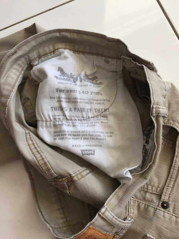 LEVI'S STRAUSS JEANS Beige jeans size W 32/L 34 C… - image 6