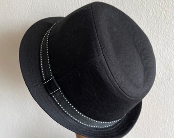 SCALA PRONTO Bucket black hat Cotton black women's hat Unisex black hat