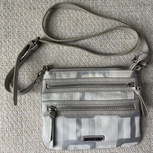 NINE WEST crossbody bag Grey textile bag