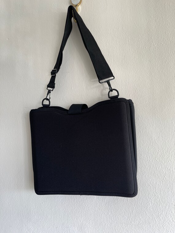 CS Computer shoulder bag Black polyester hard cas… - image 10