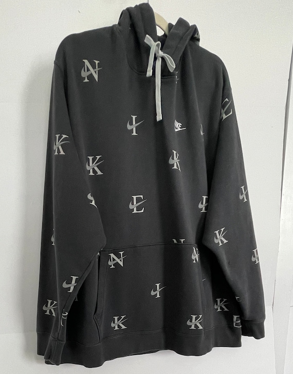 NIKE HOODIE Size 4XL Dark Gray Hoodie 100 Unisex Hoodie Cotton Worm Long Sleeves Hoodie Etsy