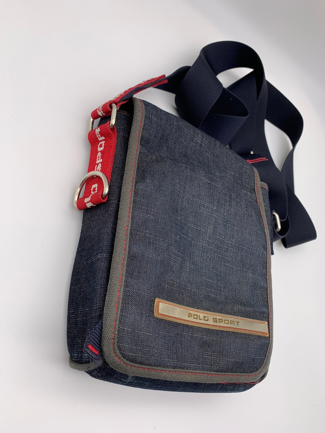 POLO Sport Ralph Lauren shoulder bag Men's bags Blue denim Etsy