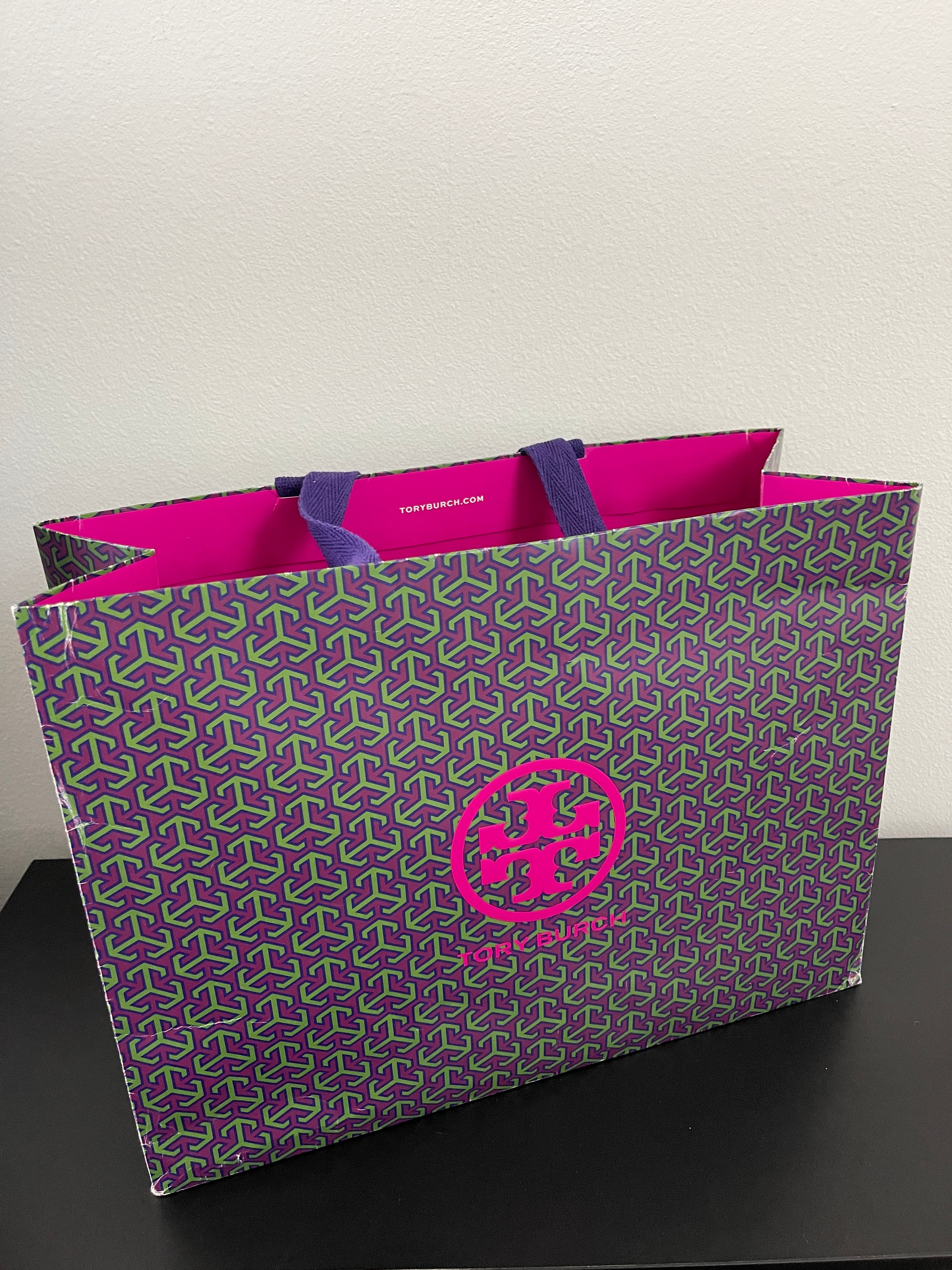 TORYBURCH Paper Bag Gift Shopping Handbag Vintage Purse Large